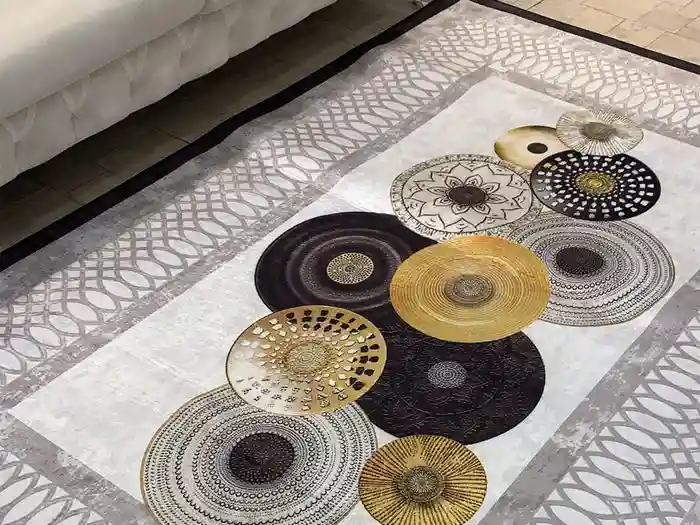 tapis moderne imprimé plates