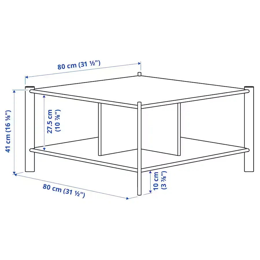 dimensions table basse ikea